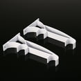 thumbnail image 4 of KAKOWELY 2pcs Metal Double Curtain Drapery Rod Bracket for Drape Rods (White),6.5"X3.15"X0.63", 4 of 4