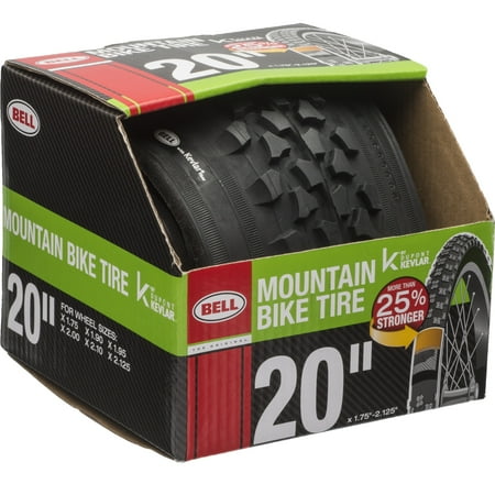 Bell Sports TRACTION Mountain Bike Tire with KEVLAR, 20" x 1.75-2.125", Black
