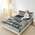 thumbnail image 7 of jejeloiu Happy Camping Full Size Sheets,Camper Theme Bed Sheets,Rustic Farmhouse Cabin Sheet Sets For Children,Microfiber Bedroom Decor,4pcs, 7 of 7