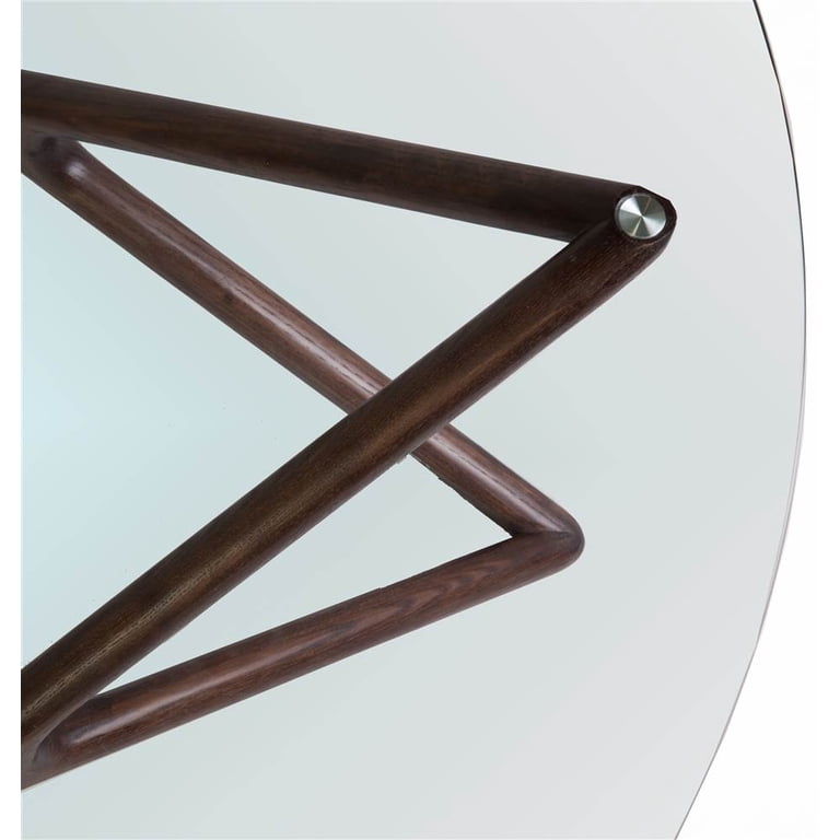 Sean Dix Triple X Coffee Table in Walnut Finish - Walmart.com