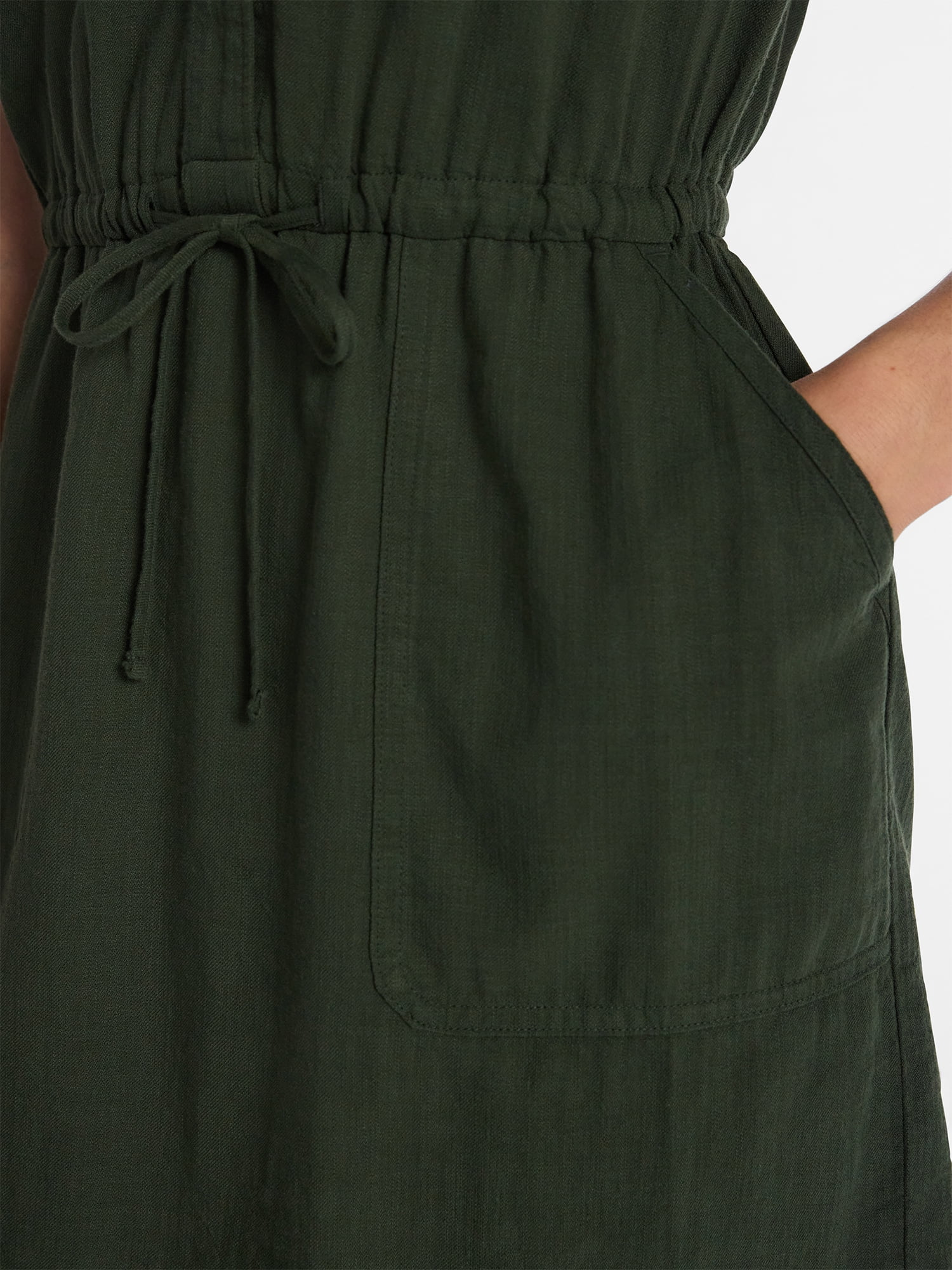 Time and Tru Women's Utility Shirtdress, Sizes XS-XXXL