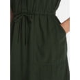 thumbnail image 5 of Time and Tru Women's Utility Shirtdress, Sizes XS-XXXL, 5 of 6