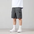 thumbnail image 5 of Children Relaxed‑Fit Multi‑Color Cargo Shorts, Water‑Resistant Cool‑Skin Large Side Pockets Summer Outdoor Daily‑Wear Pants, 5 of 5