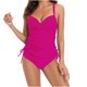 thumbnail image 1 of Mujer Cómodo Sólido Con Almohadilla En El Pecho Sin Aros Bikini Dos Hombros Divididos Traje De Baño OAVQHLG3B Store lin121212, 1 of 4