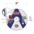 thumbnail image 2 of SALI 100 Pack Cut Off Wheels 3 Inch General Purpose Metal Cutting Wheel for 3 In Angle Grinders and Die Grinders- Cuttin, 2 of 7