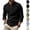 #01 Black, variant on Men's Vintage V-Neck T-Shirt Linen Pirate Medieval Viking Gothic Tops Shirts Long Sleeve, Casual, Breathable ,M,#01 White