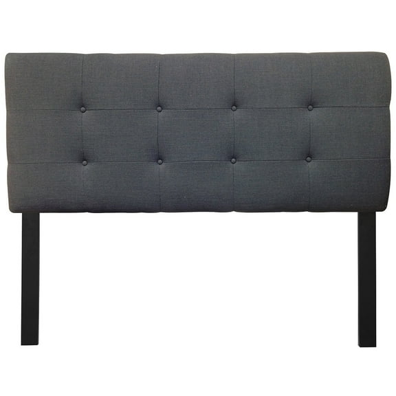 Sole Designs 8-button Tufted Loft Charcoal Headboard Full