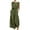 Green, variant on asdoklhq Womens Plus Capris,Jumpsuits for Women Sleeveless Pocket Solid Color Loose Straight Pants Romper Pants