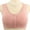 Pink, variant on Women's Nylon,Spandex Beige nylon underwear Women's Front Side Buckle Lace Edge Without Steel Ring Movement Seamless Gathering Adjustment Yoga Sleep Large Bra Womens Bras