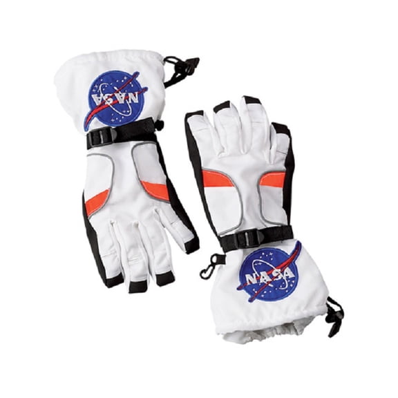 The Costume Center 17" White Astronaut Gloves- Large