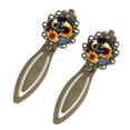 thumbnail image 2 of Sunflower butterfly Vintage Copper-Colored Lace Bookmarks: Stainless Steel Gifts for Readers and Book Lovers - Includes 2 Bookmarks, 2 of 5