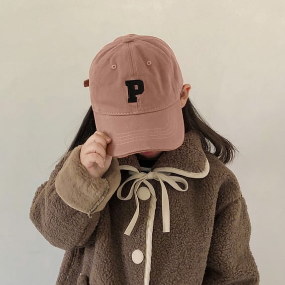REDARER Toddler Boys & Girls' Baseball Cap Embroidered "P" Letter Adjustable Kids Sun Hat,One Size