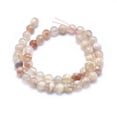 thumbnail image 2 of Natural Cherry Blossom Agate Beads Strands Round 8.5~9mm Hole: 0.7mm about 47pcs/strand 15.5 inch(39.5cm), 2 of 3
