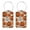 Multi2, variant on RATGON 2 Pack Luggage tag PU Leather with Stainless Steel Loop Fluorescent Color Lines Pumpkin Bat Travel Trip