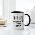 thumbnail image 4 of CafePress - Embrace The Suck Mugs - 11 oz Ceramic Mug - Novelty Coffee Tea Cup, 4 of 4