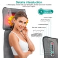 thumbnail image 6 of TeqHome Full Body Electric Massage Mat with Heat 10 Motors Vibrating Massage Pad with 3 Heating Level 9 Vibration Intensity Smart Timer for Back Neck, 6 of 11