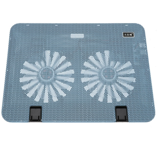 EeaseCA 1 Pce Support d'Ordinateur Portable à Dissipation de Chaleur Réglable de 15,6 Pouces Support de Refroidissement pour Cahier avec Ventilateur Support de Refroidissement pour Ordinateur Cahier (Bleu)