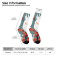 thumbnail image 2 of Cauagu Cockatoo Red Berries Print Crew Socks for Women and Men,Adult Athletic Running Socks 1-Pair Sports Socks Work Gear Socks with Moisture Wicking, 2 of 6