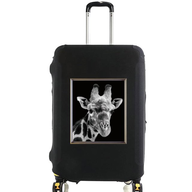 Animal Series Printed Pattern Travel Essentials Bag with 18-32 Inch Capacity Travel Accessories Trolley Case Protective Cover 8animal 041 L