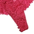 thumbnail image 7 of Fiaer,Lace Sexy Brazilian Thong for Women,Womens Mid Rise Hollow out Panties Breathable Comfy Underwear Lightweight Stretch Briefs Fashion Underpants Red M, 7 of 7