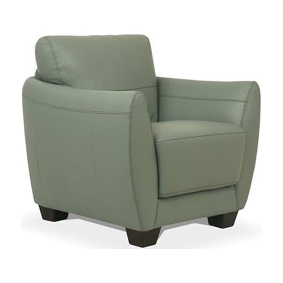 ACME Valeria Leather Chair in Watery