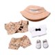 thumbnail image 5 of Traje de pantalones para muñecas en miniatura,Ropa para muñecas de peluche Ropa para muñecas de 15 cm 17 cm,Ropa para muñecas para muñecos de peluche Conjunto de ropa para Caqui con zapatos, 5 of 8