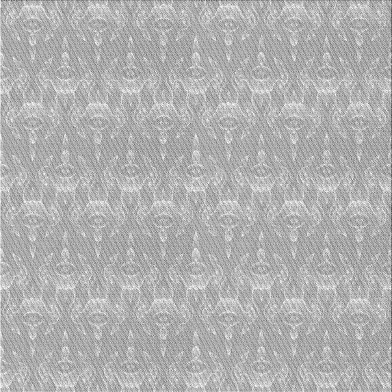 Ahgly Company Machine Washable Indoor Square Transitional Platinum Silver Gray Area Rugs, 4' Square