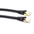 thumbnail image 1 of Cable Ethernet Cat8 Cable Cable Ethernet de Red de Alta Velocidad 40 Gbps 2000MHz/ PAR TIempo TransOdado/ Interfaz RJ45 Chapada Dorada Black, 1 of 7
