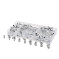 thumbnail image 2 of 115Pcs Acier Zerk Graisse Raccords Filetés Assortiment Kit, Droit, 90 Degrés, Angle de 45 Degrés (M6, M8, M10), 2 of 6