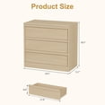 thumbnail image 2 of Commode à 3 Tiroirs pour Chambre, Table de Chevet en Chêne Naturel à 3 Tiroirs avec Grand Rangement, Petite Table de Chevet Moderne pour Salon, Chambre de Bébé, Entrée, 2 of 7
