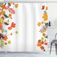 thumbnail image 1 of Ambesonne Harvest Shower Curtain, Maple Aspen Leaf Frame, 69"Wx84"L, Multicolor, 1 of 3
