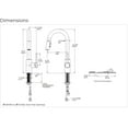 thumbnail image 3 of Pfister Stellen1-Handle Pull-Down Bar/Prep Kitchen Faucet in Stainless Steel, 3 of 3