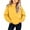 Yellow, variant on Kids Girls Boys Hoodie Sweatshirt Solid Color Long Sleeve Pullover Top Casual Back to School Clothes 2-3 Years Yellow