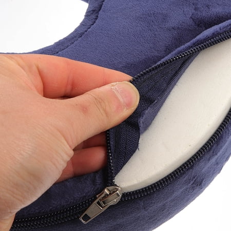 HEANUJJ Office Seat Cushion Donut Pillow Dark Blue Plush for Comfortable Seating