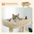 thumbnail image 3 of PAWZ Road 56.3" Multi-Level Cat Tree for Large Breed Cat Tower Indoor with 2 Door Condo Beige, 3 of 10