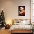 thumbnail image 2 of ZHONGYUTONG Christmas Canvas Wall Art Santa Claus Portrait Picture Prints New Year Poster (12"x18"), 2 of 6