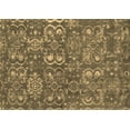 thumbnail image 1 of Ahgly Company Indoor Rectangle Abstract Brown Contemporary Area Rugs, 2' x 5', 1 of 4