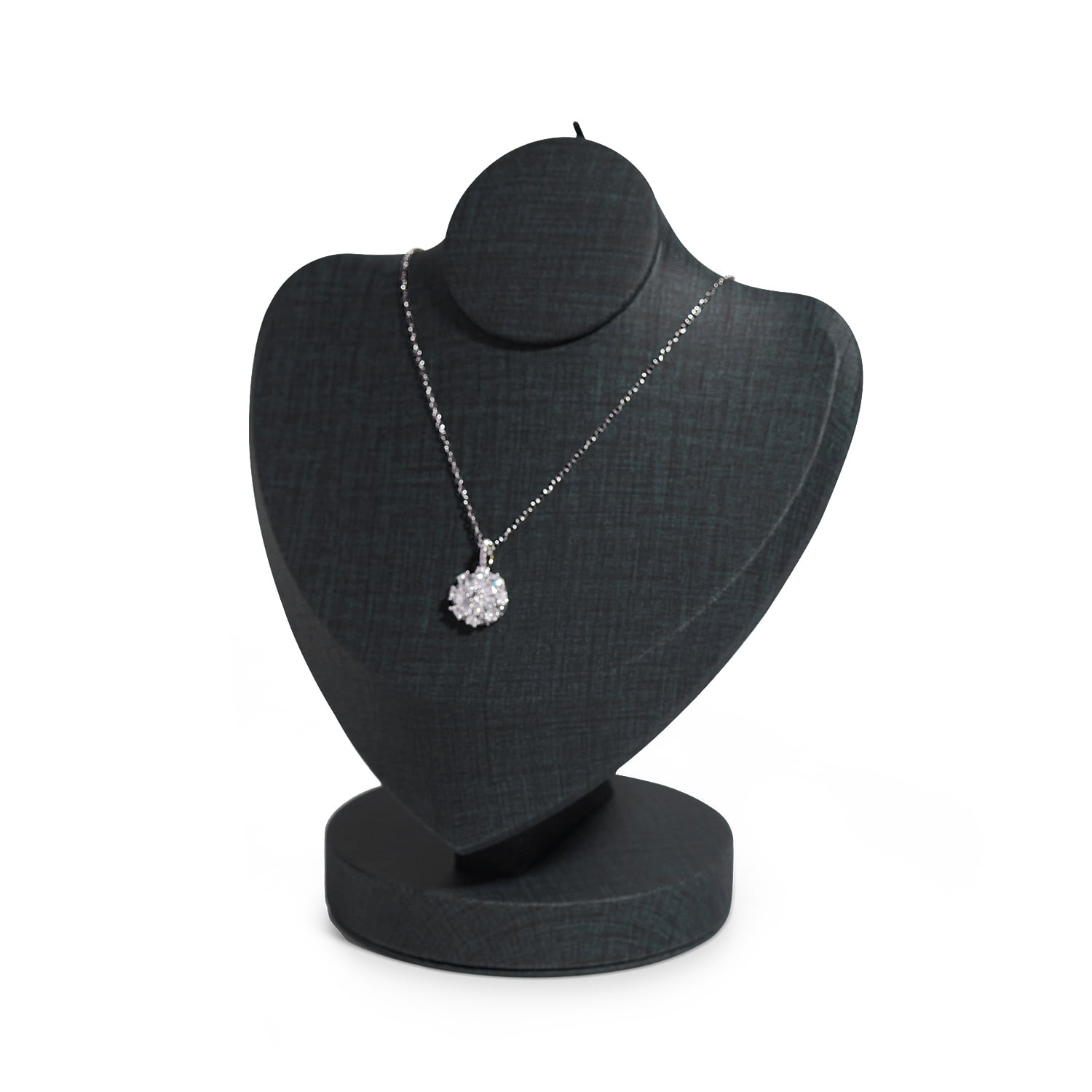 Oirlv Black Leather Necklace Jewelry Display Bust Stand Chain Display