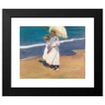 thumbnail image 2 of Joaquín Sorolla 24x20 Black Modern Framed Museum Art Print Titled - By the Seaside (1906), 2 of 5