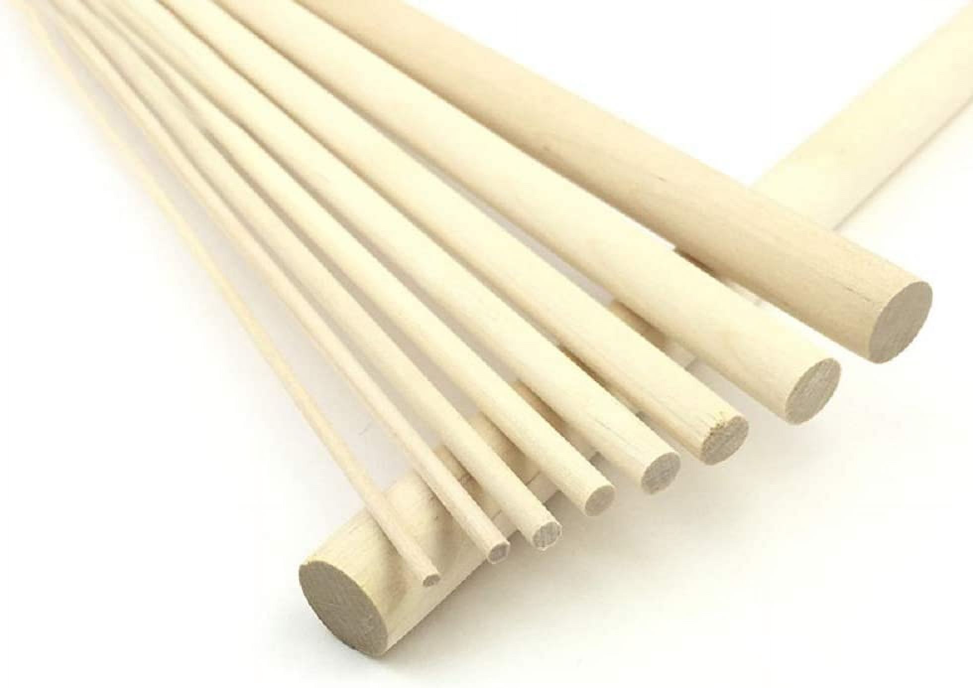 DIY Wooden Round Stick 11.8" Unfinished Craft Wood Dowel Rods 8mm/ 10mm/ 12mm/ 15mm/ 25mm/ 30mm