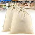 thumbnail image 2 of 2 Pack Extra Large Cotton Canvas Heavy Duty Laundry Bags Versatile Multi Use, 2 of 6