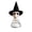 #A03-witch hat, variant on Halloween Tree Topper, Gothic Spring Base Skeleton Head with Cowboy Hat, Spooky Halloween Tree Top Ornament for Halloween Party Indoor Home Decor