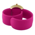 thumbnail image 2 of TKO ORLOGI Women Fashion Gold Metal Slap Watch with Silicone Slip-On Bracelet, 2 of 4