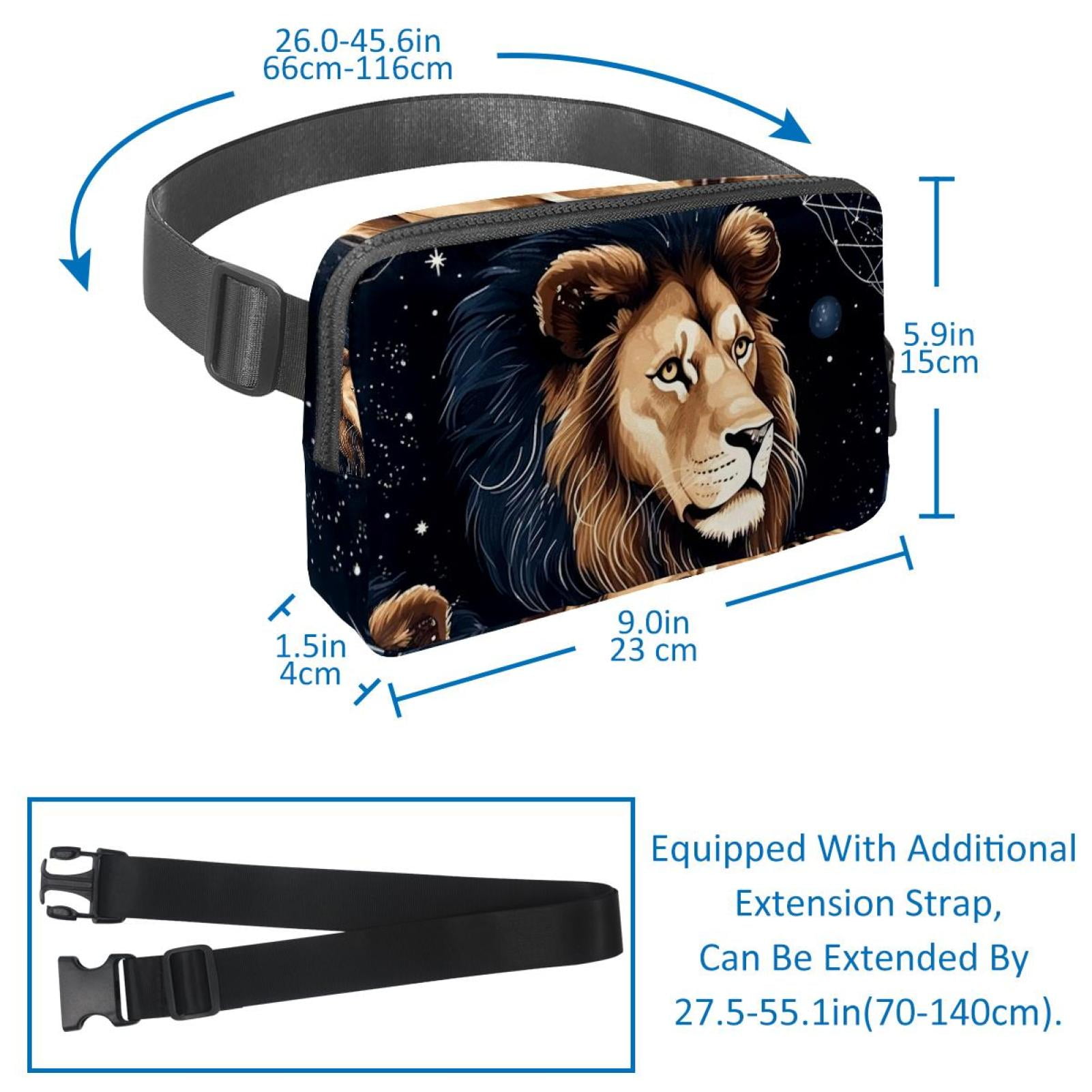 Leo Lightweight Adjustable Fanny Pack with Extension Strap - Unisex Waist Bag