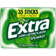 thumbnail image 2 of EXTRA Spearmint Sugarfree Gum, 35 Stick, Pack of 6, 2 of 6