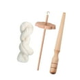 thumbnail image 4 of GUOOL Drop Spindle Portable Sewing Projects for Beginners Wood for Knitted Felting with wool strips, 4 of 9