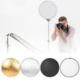 thumbnail image 4 of Panneau Réflecteur Rond, Panneau Réflecteur, Lumière de Remplissage pour Studio Photo Intérieur Extérieur Accessoire de Photographie 110cm, 4 of 8