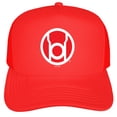 thumbnail image 2 of Green Lantern Blackest Night Red Lantern Logo Foam Snapback Trucker Hat - Unisex for Men and Women, 2 of 5