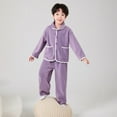 thumbnail image 2 of Gubotare Pajamas for Boys Kids 2 Pieces Pajama Sets Snug Fit Pjs for Boys,All-Season Comfort Sleepwear Size 5T 6T (Purple,5-6 Years), 2 of 9