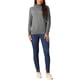 thumbnail image 2 of Suéter casual de manga larga de cuello alto INSPIRE CHIC para mujer, suéter grueso y cálido, talla XL, gris, 2 of 5